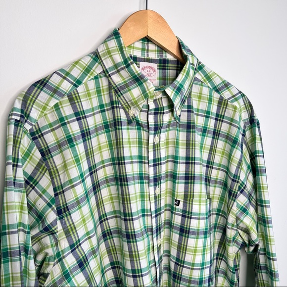 Brooks Brothers Plaid Button Down Shirt - Picture 4 of 9